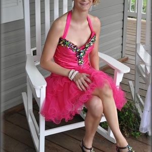 Hot a Pink Sherri Hill dress. Size small.